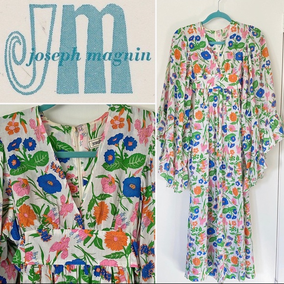 VINTAGE JOSEPH MAGNIN 60’s-70’s BOHO MAXI DRESS
